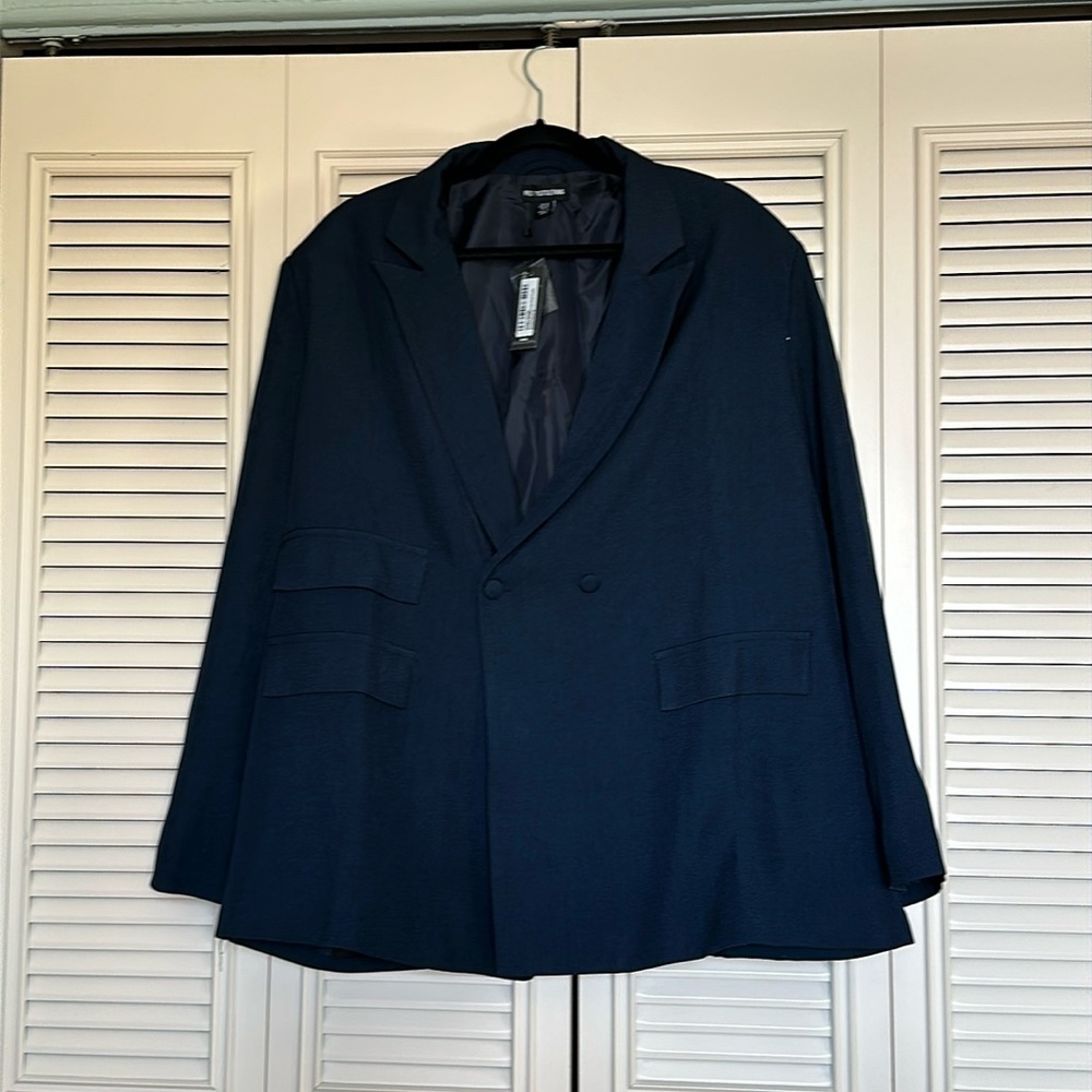 Pretty Little Thing Double Pocket Detail Double Breasted Blazer